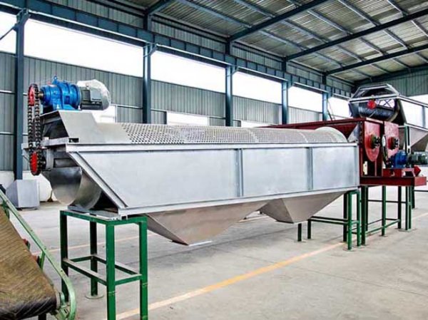 Introducción al proceso de separación de la pulpa de almidón de yuca y los residuos de yuca